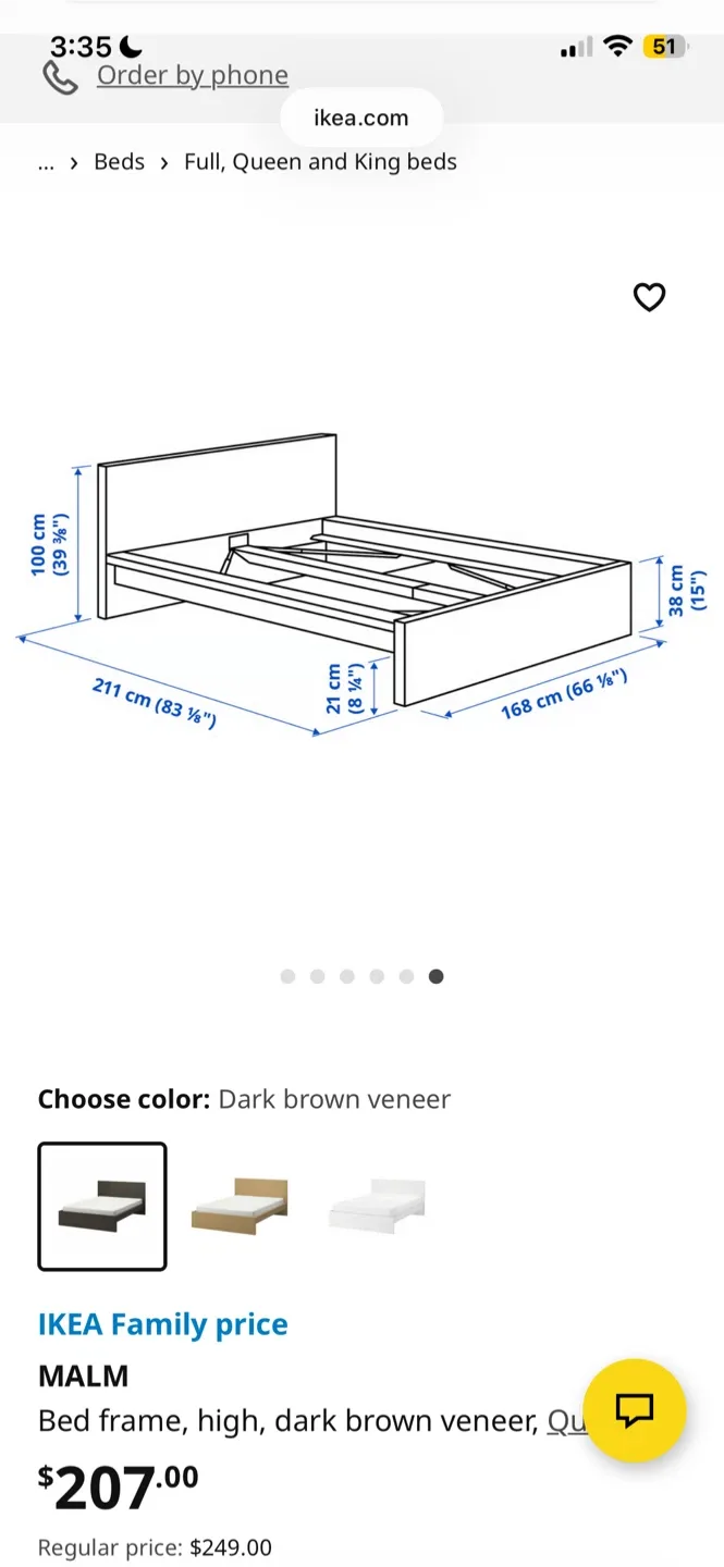 IKEA Malm Queen Bed Frame+Mattreas image indicator(4)