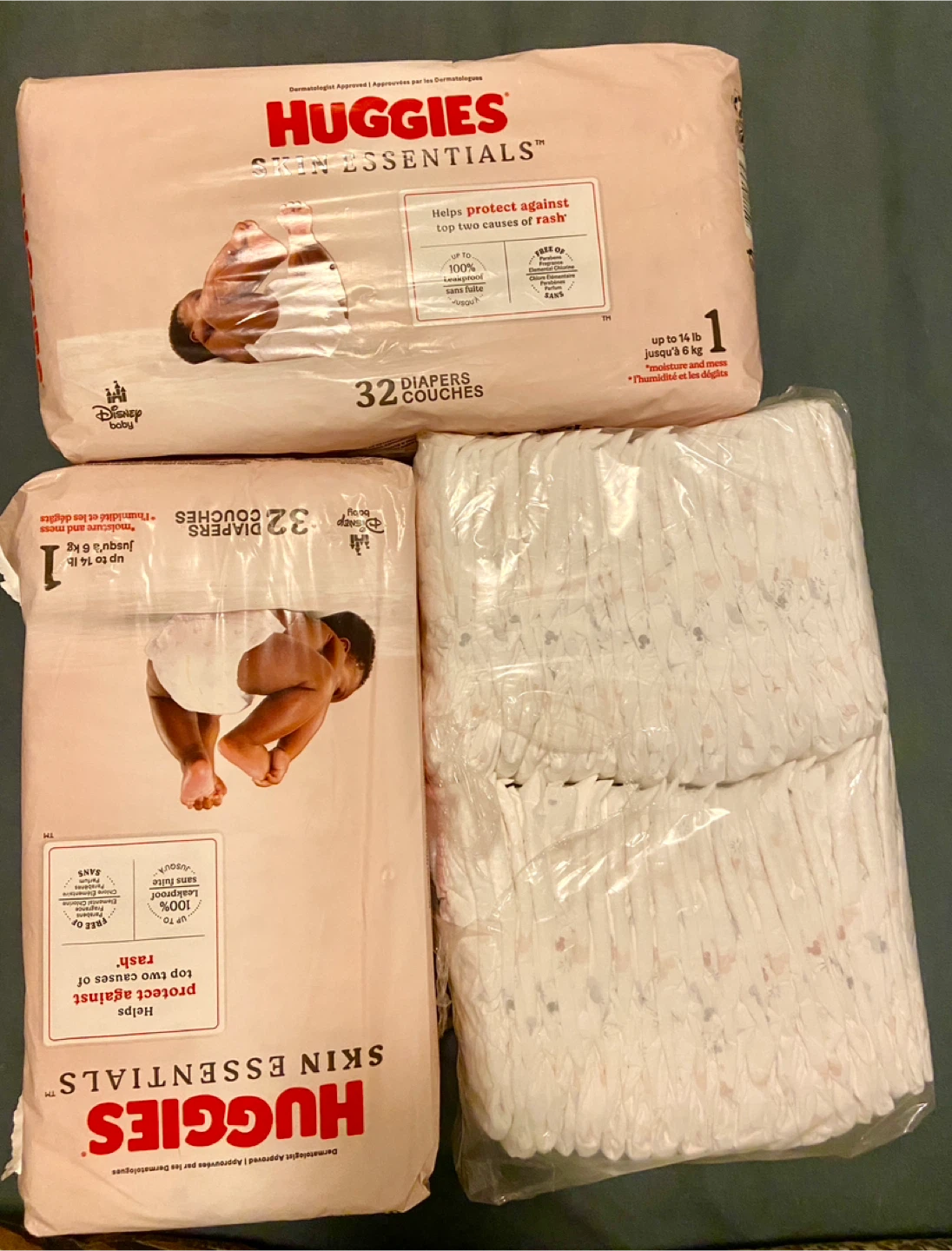 Huggies diapers size 1 (104)