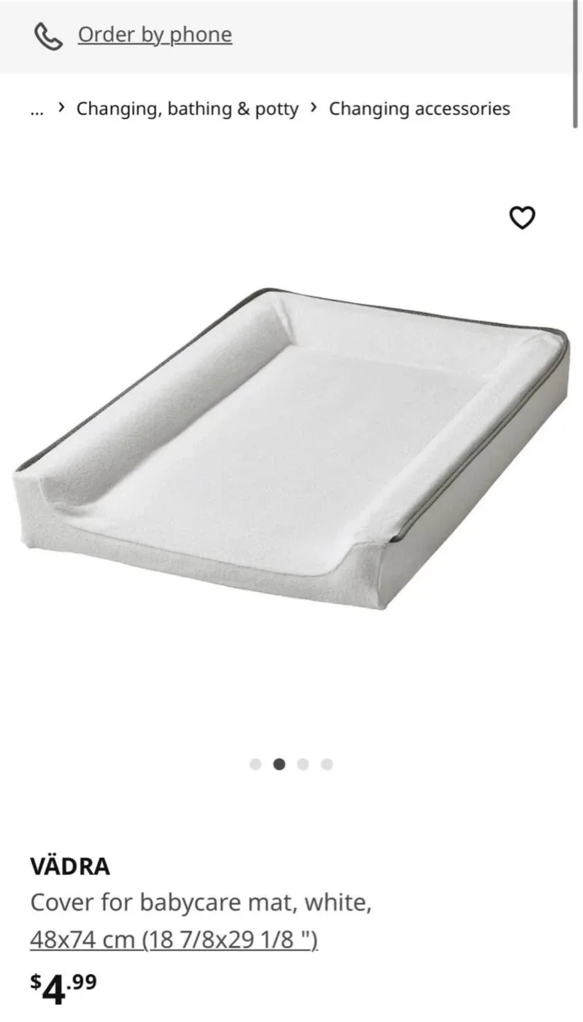 IKEA VÄDRA Diaper Changing pad with cover image indicator(2)