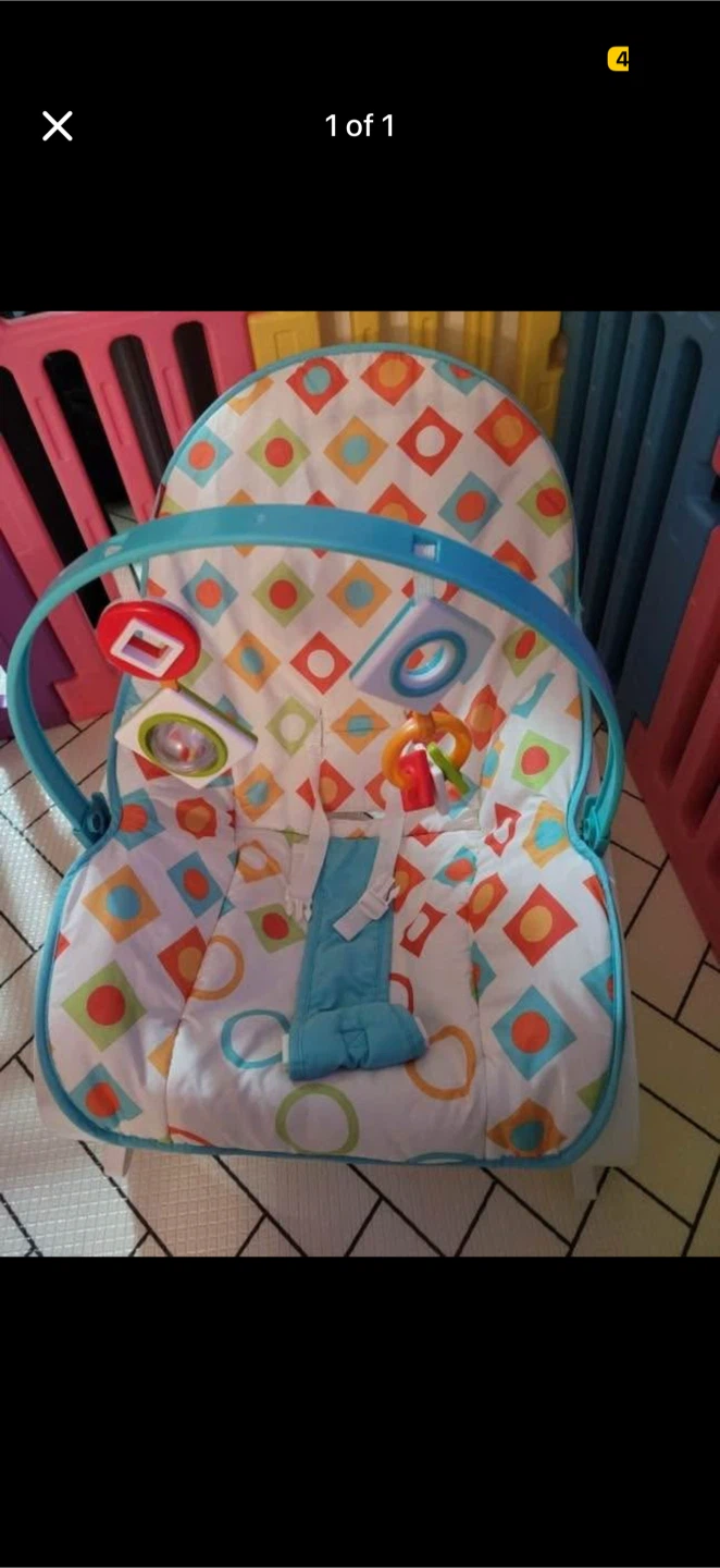 Fisher Price Rocker with Toy Bar