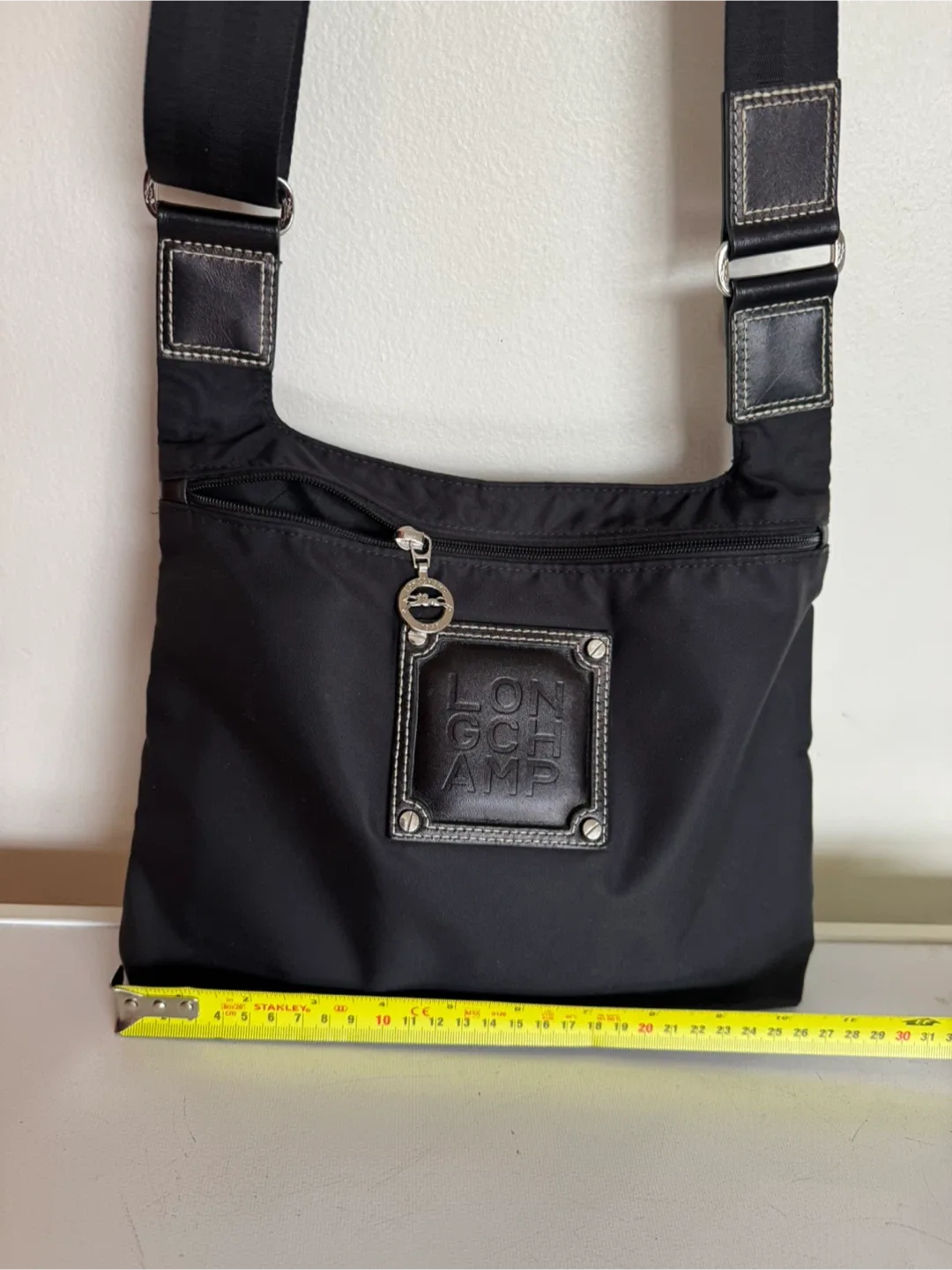 Longchamp Black Nylon Crossbody Bag thumbnail