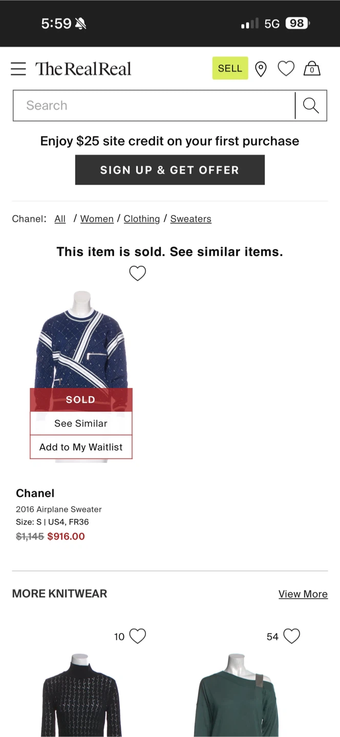 Chanel Knitwear Navy Blue
