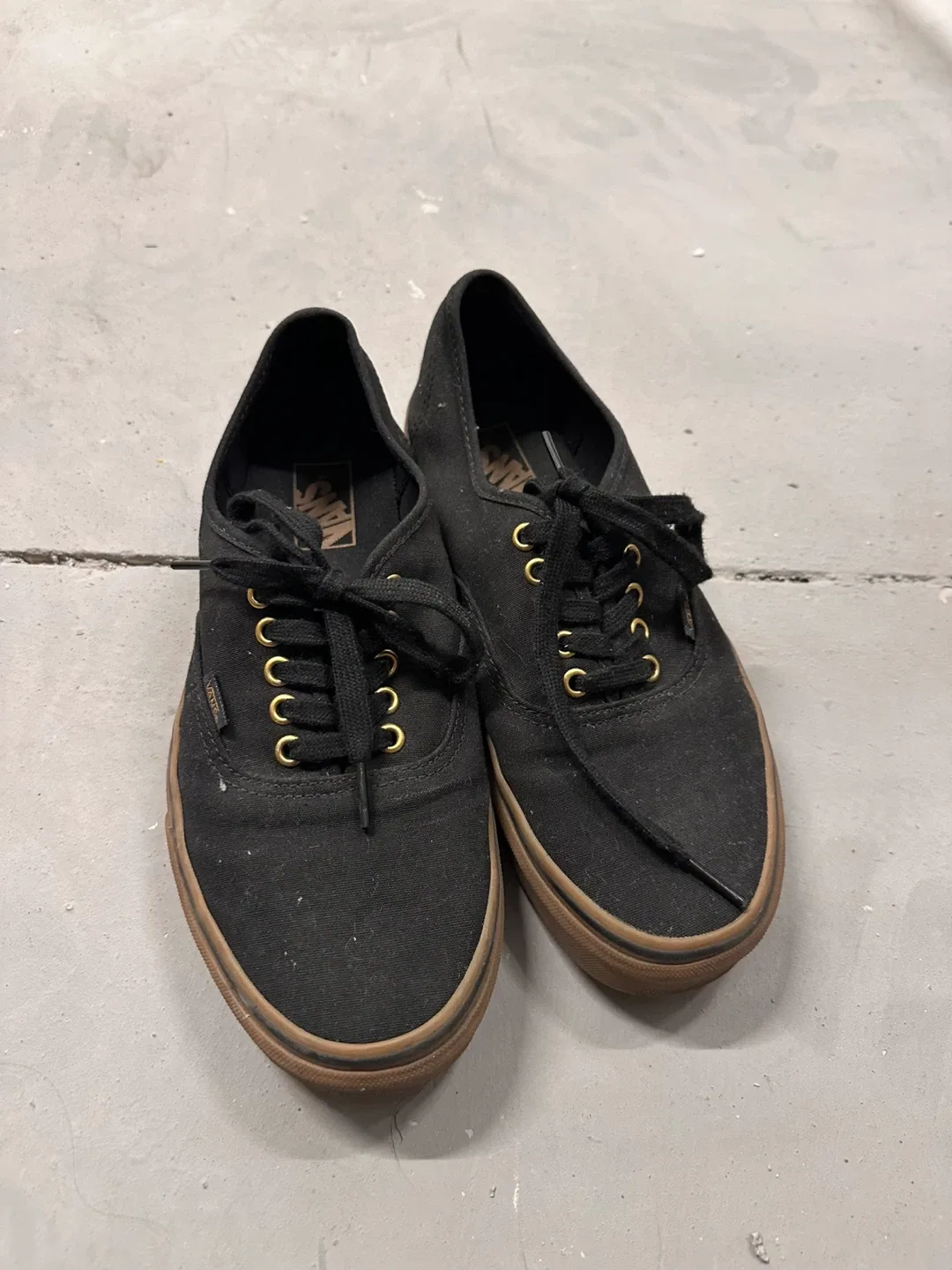 Vans Authentic Black Canvas Shoes - Men's 11 thumbnail