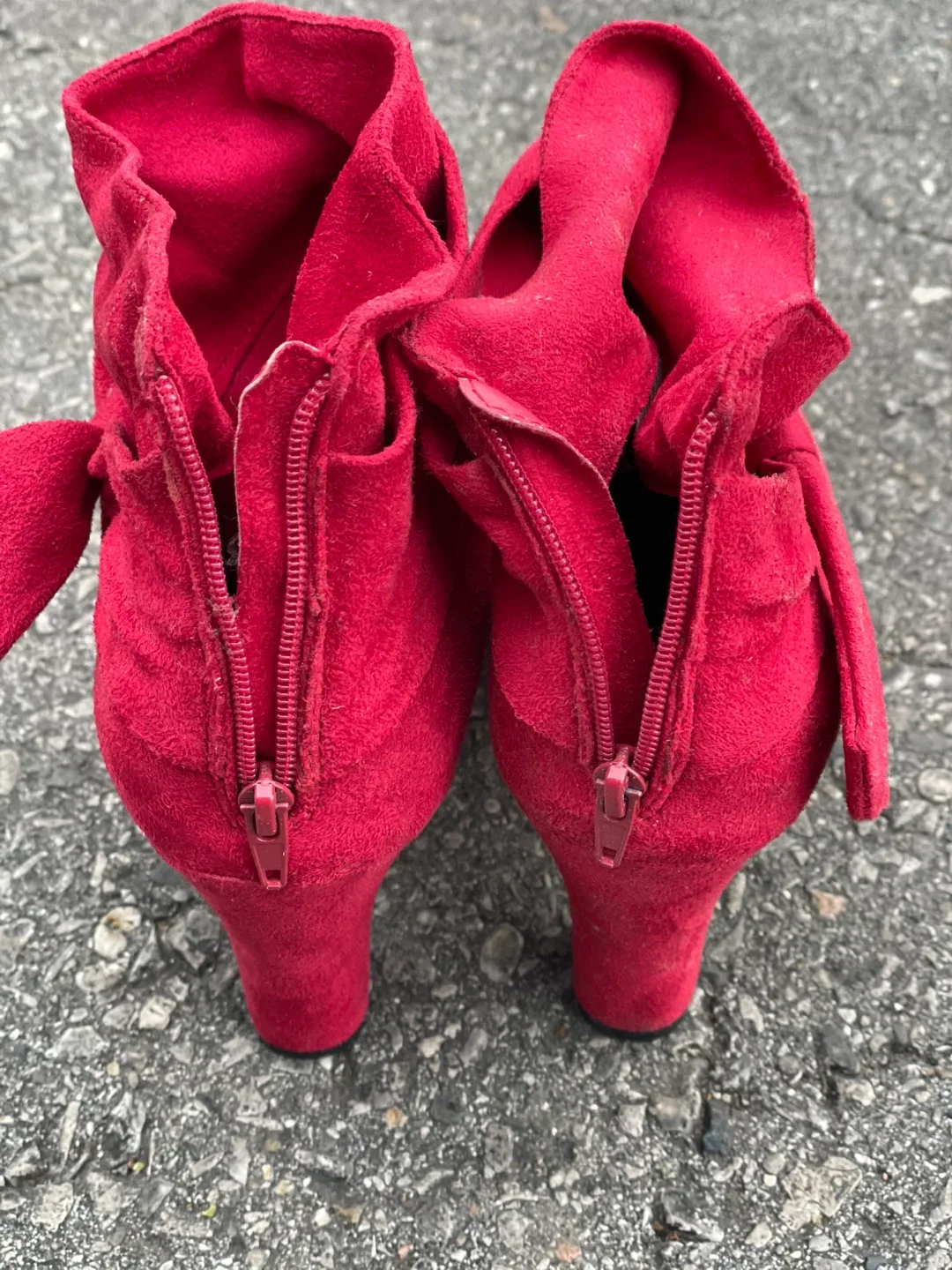 Red Ankle Boots - Size 8.5 image indicator(2)