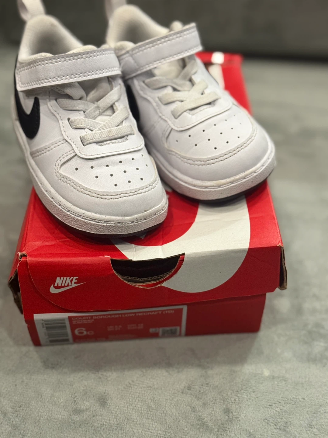 Nike Court Borough Low Recraft Toddler Shoes - Size 6