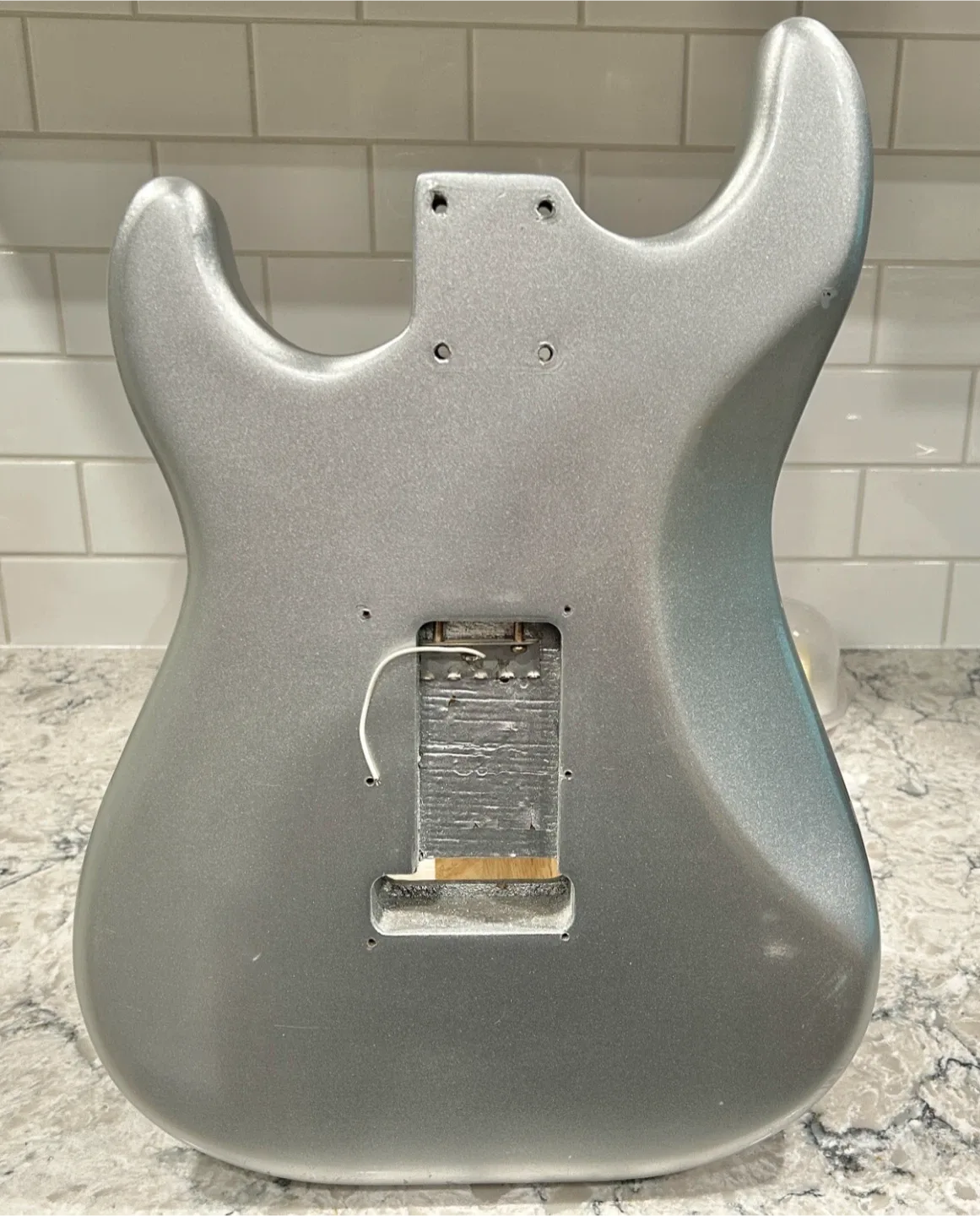 Silver Electric Guitar Body image indicator(2)