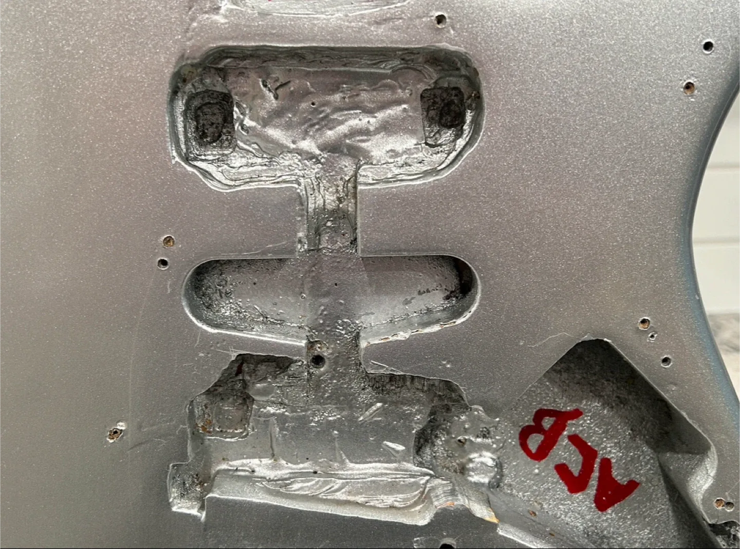 Silver Electric Guitar Body image indicator(5)