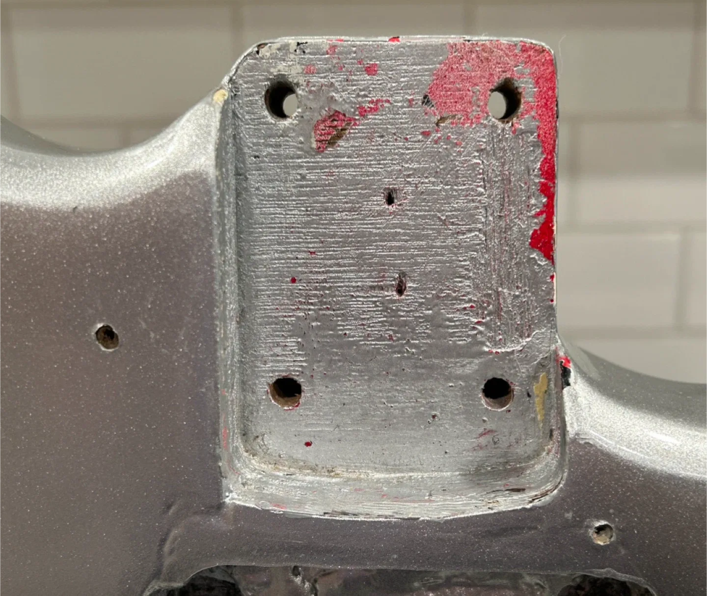 Silver Electric Guitar Body image indicator(3)