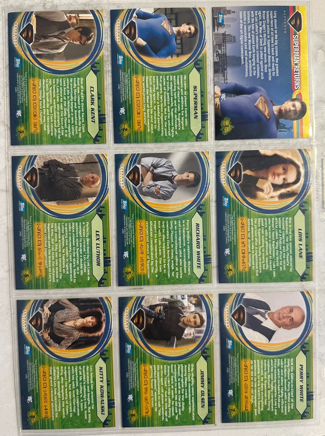 2006 “Superman Returns” Trading Card Set. MINT CONDITION image indicator(2)