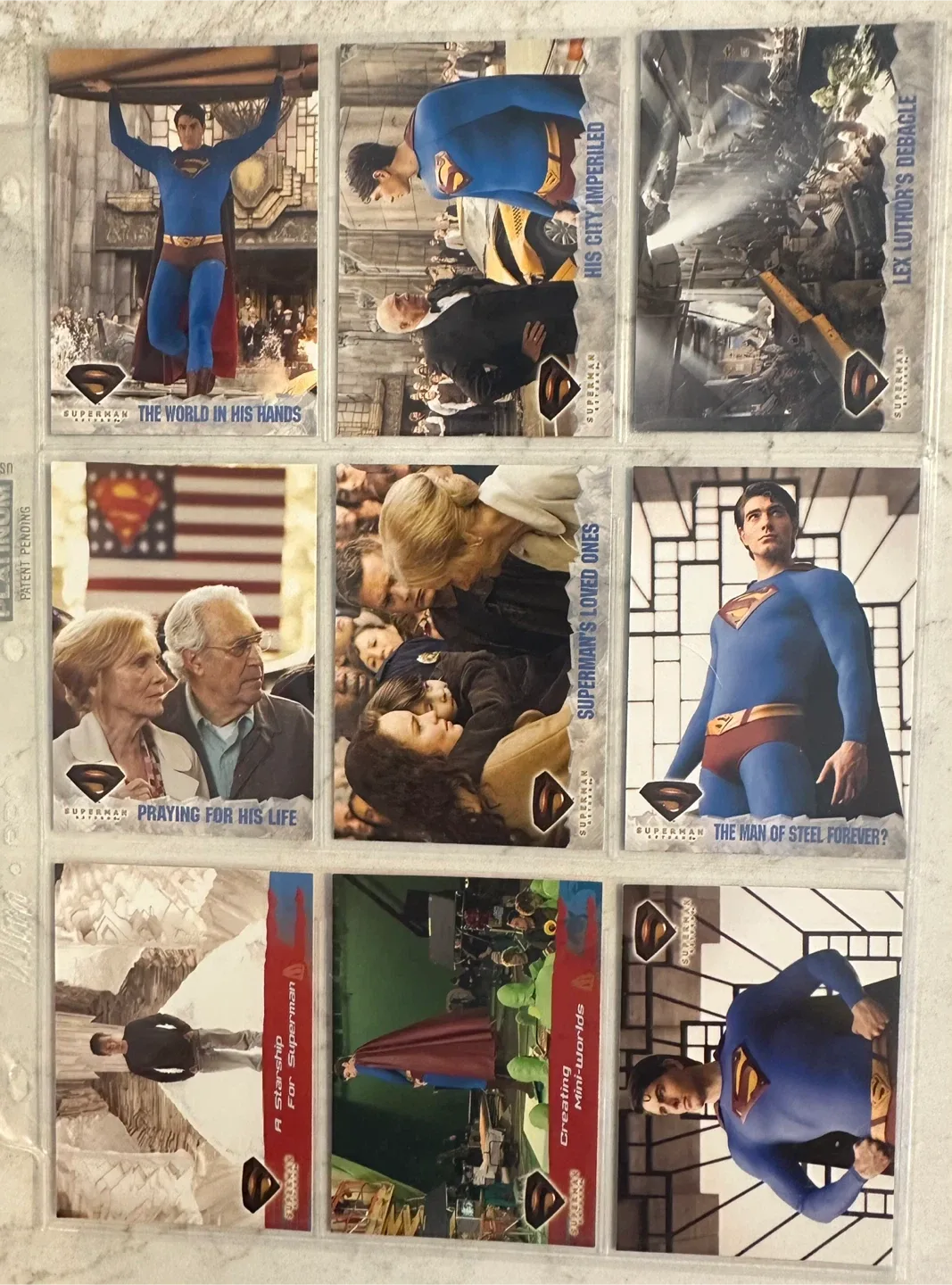 2006 “Superman Returns” Trading Card Set. MINT CONDITION image indicator(9)