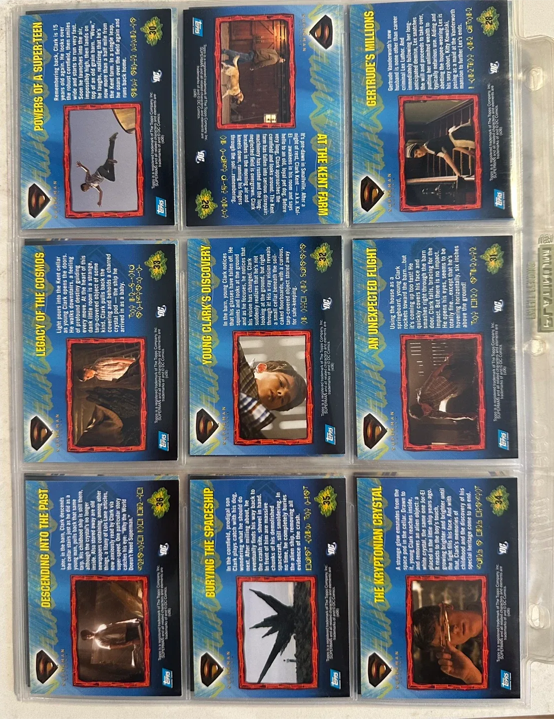 2006 “Superman Returns” Trading Card Set. MINT CONDITION image indicator(8)