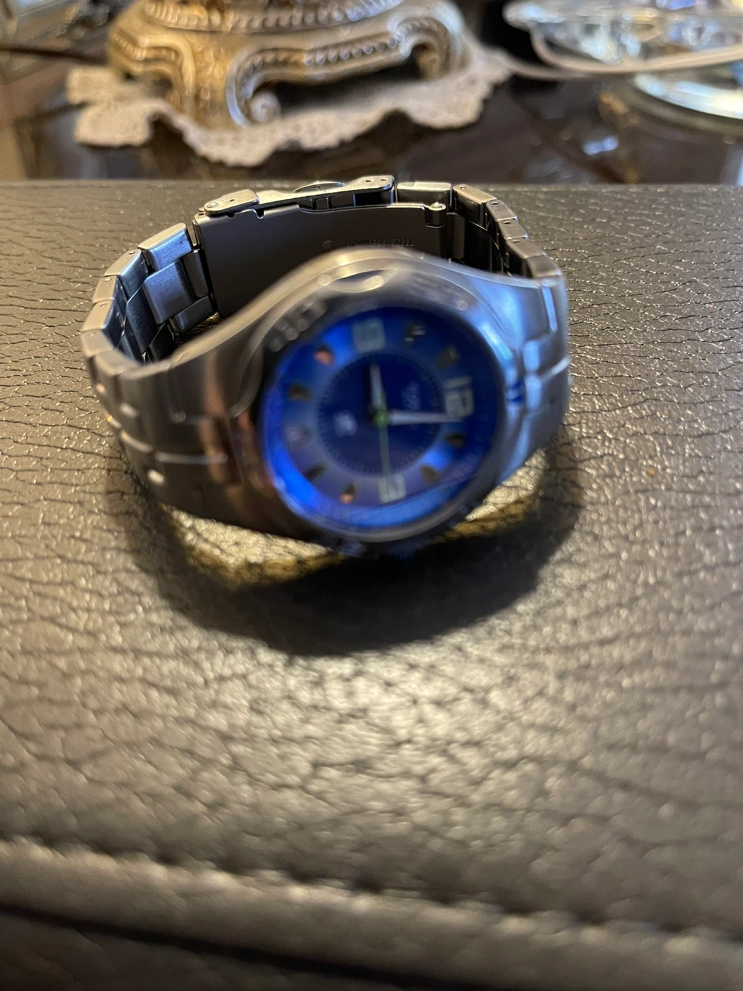 Fossil Blue Dial Stainless Steel Watch - photo 2
