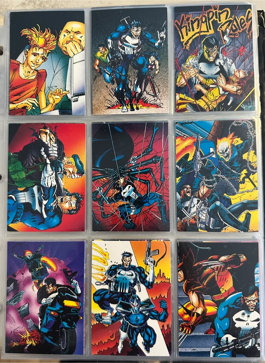 1992  “THE PUNISHER WAR JOURNAL” CARDS (NO COMPLETE SETS) image indicator(9)