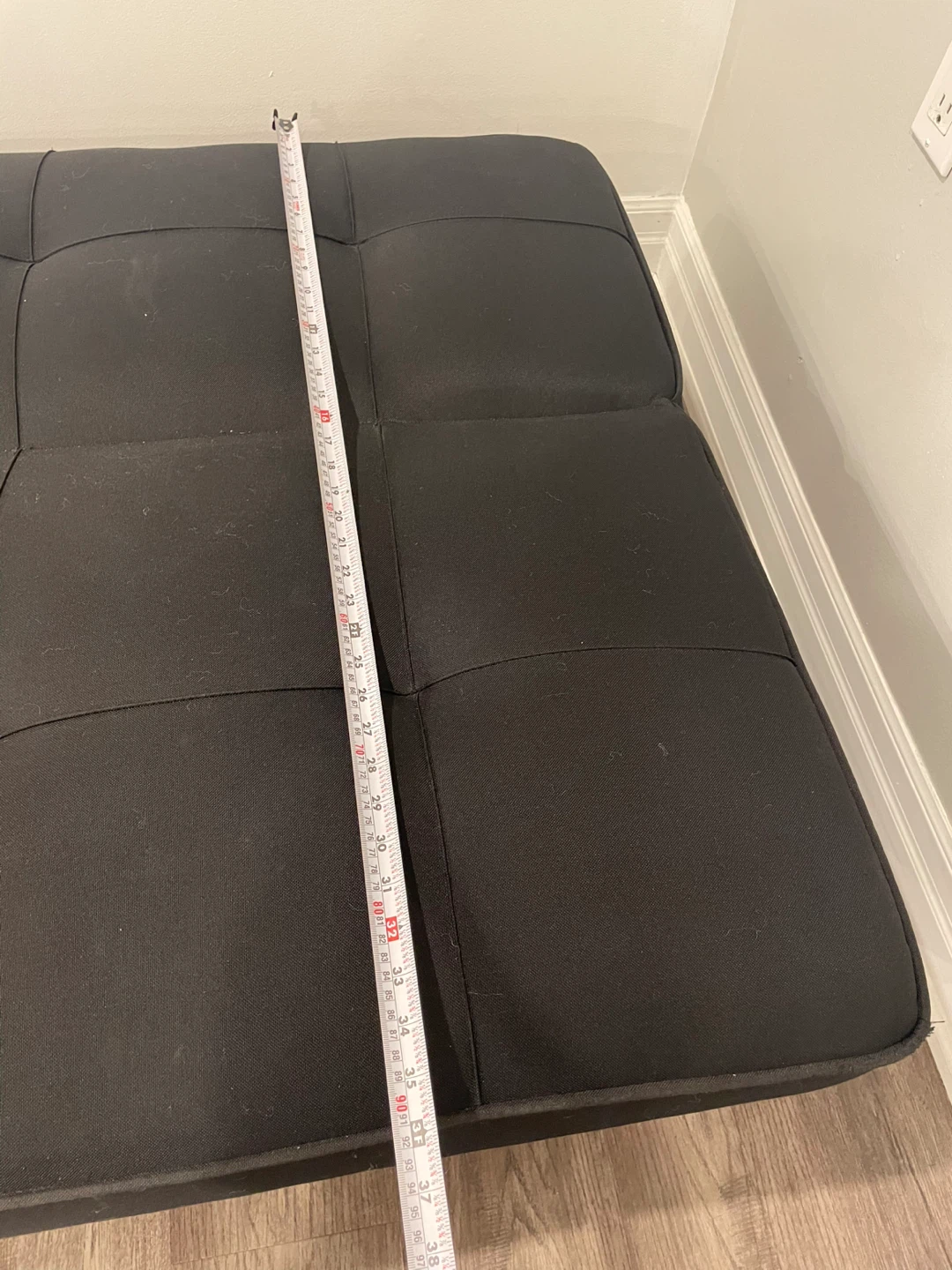 Black Futon - 64 inches Long - photo 3