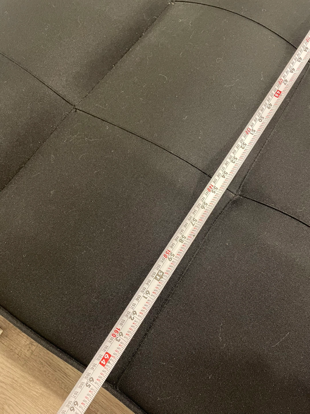 Black Futon - 64 inches Long - photo 4