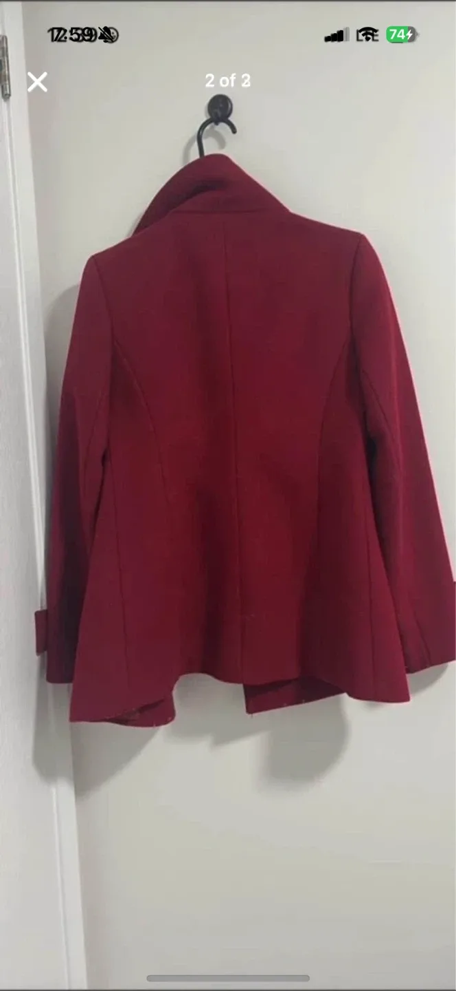 Babaton  Red Wool Blend Coat image indicator(2)