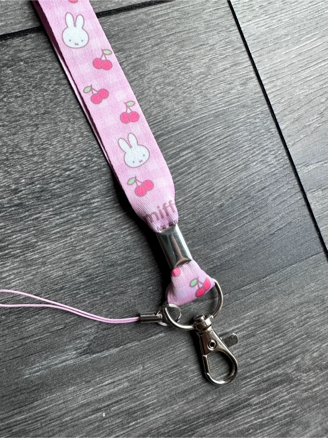 NEW Miffy Pink Cherry Lanyard image indicator(2)