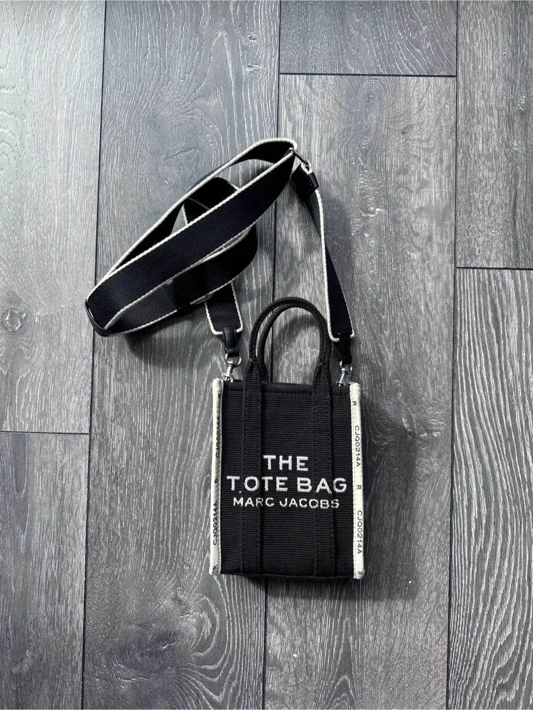 Like New! Mini Marc Jacobs The Tote Bag - Black thumbnail