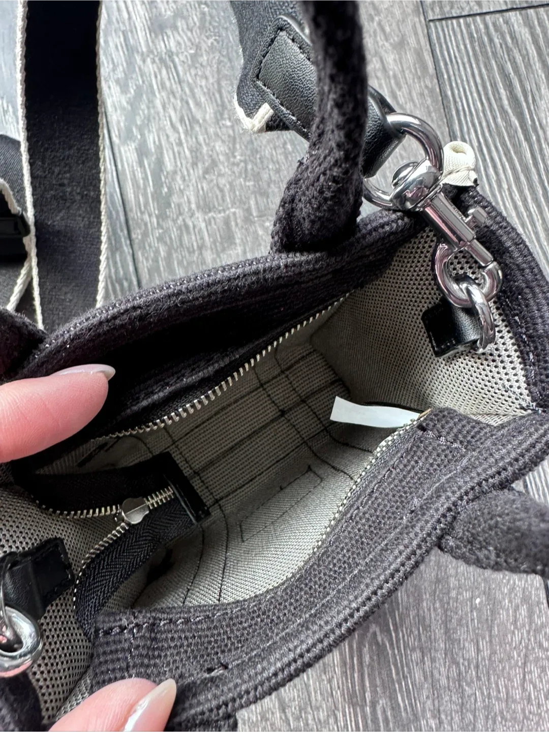 Like New! Mini Marc Jacobs The Tote Bag - Black image indicator(4)