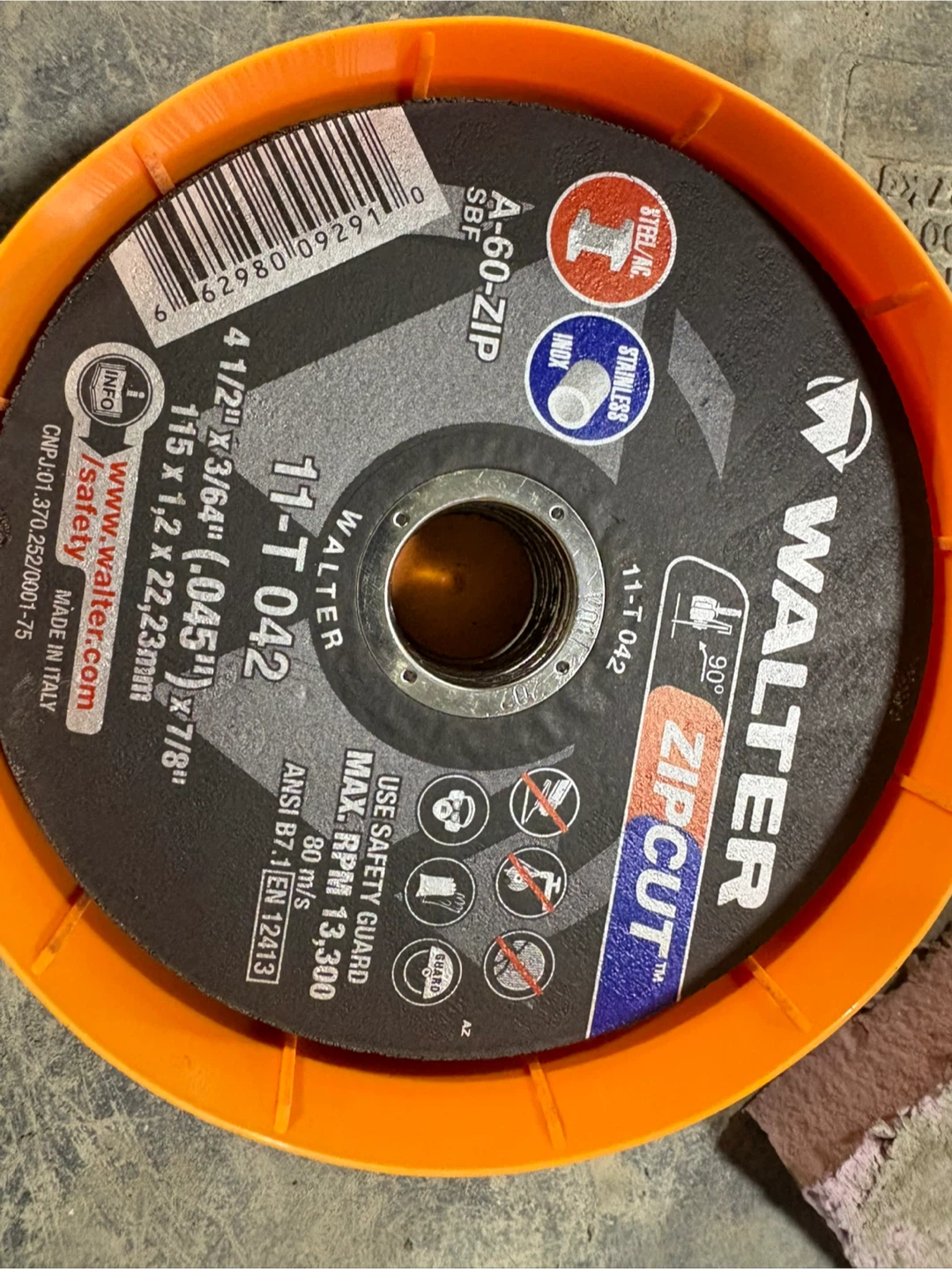 Walter Zipcut 11-T 042 Cut Off Wheels - photo 3