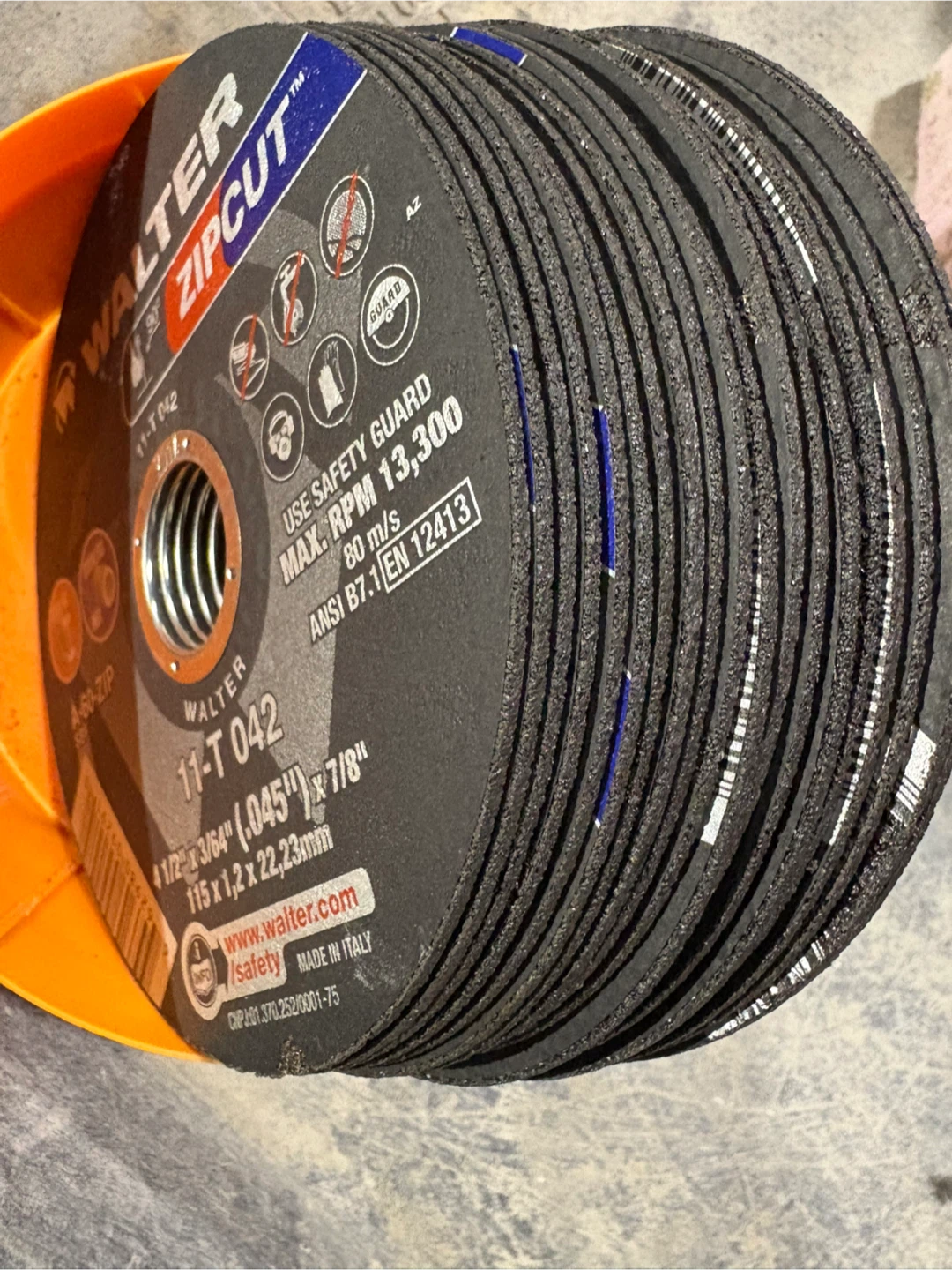 Walter Zipcut 11-T 042 Cut Off Wheels