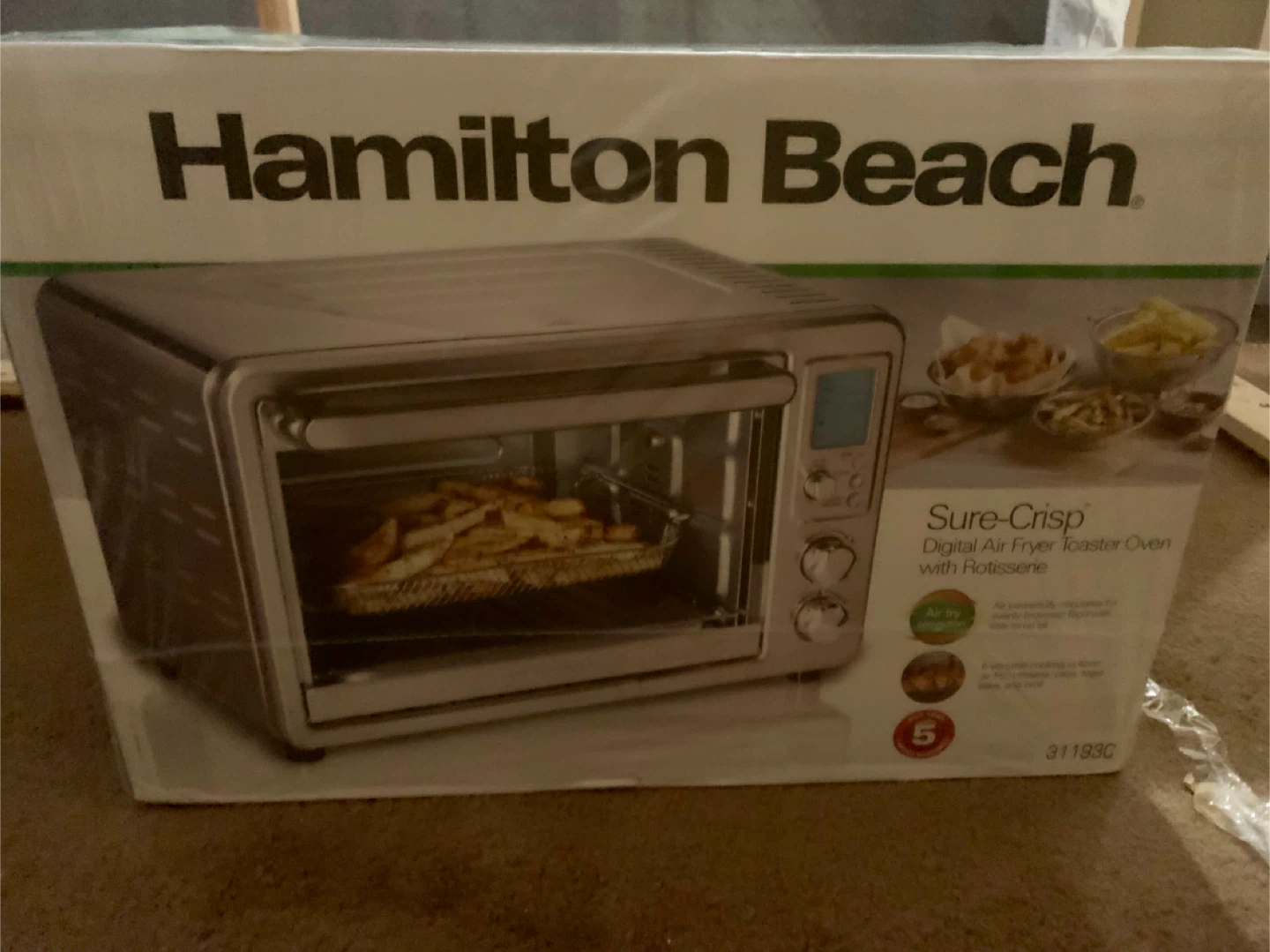 Hamilton Beach Sure-Crisp Air Fryer Toaster Oven
