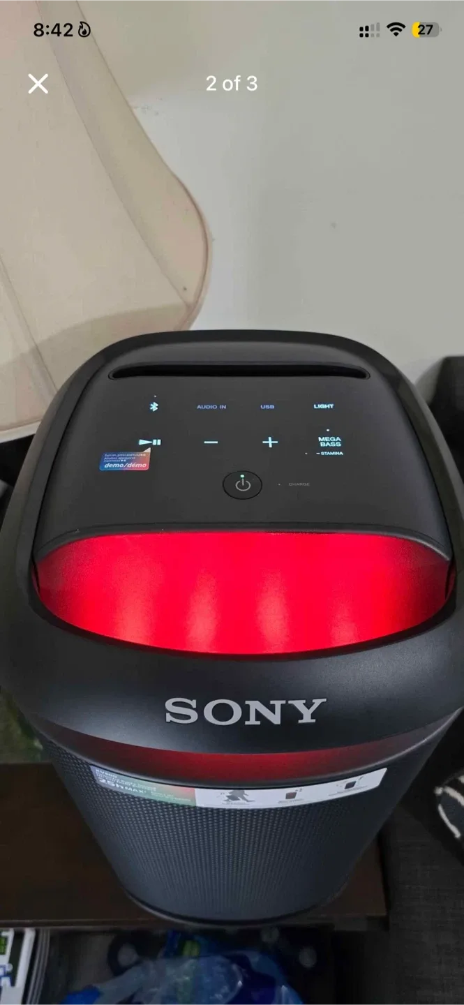 Sony Wireless Party Speaker - Black image indicator(2)