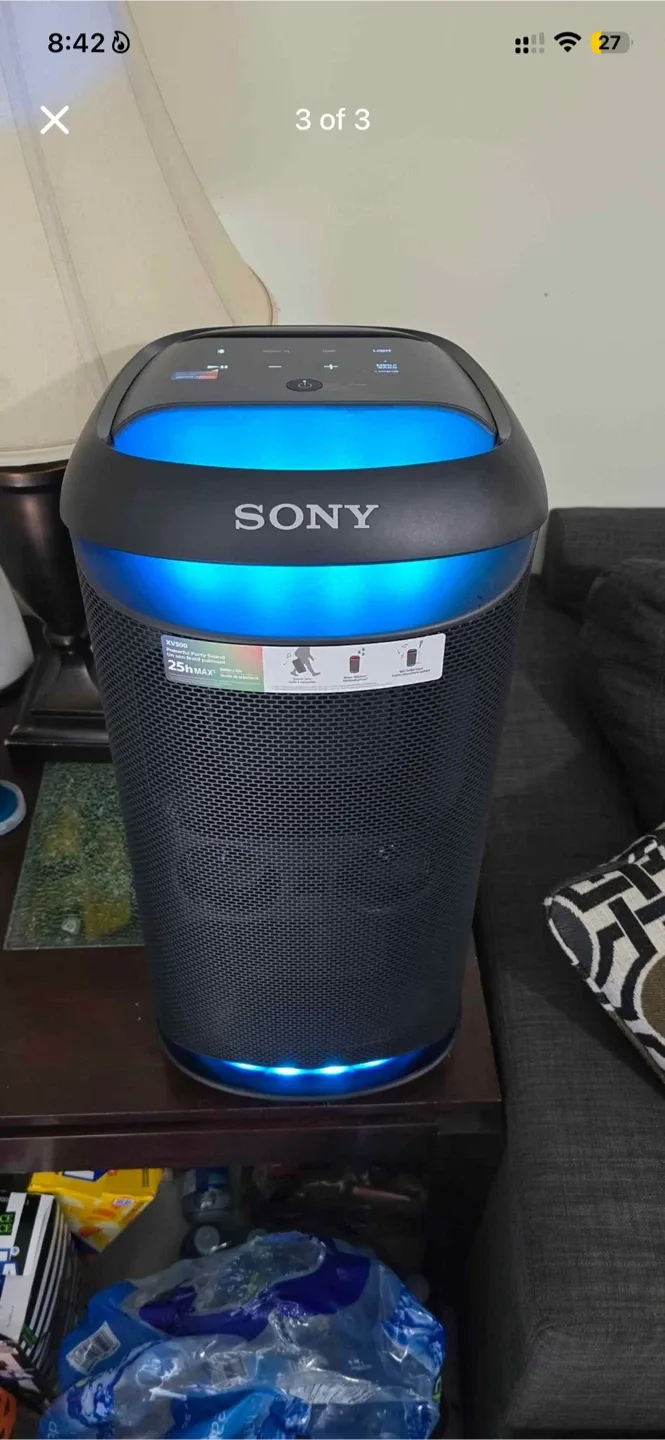 Sony Wireless Party Speaker - Black thumbnail