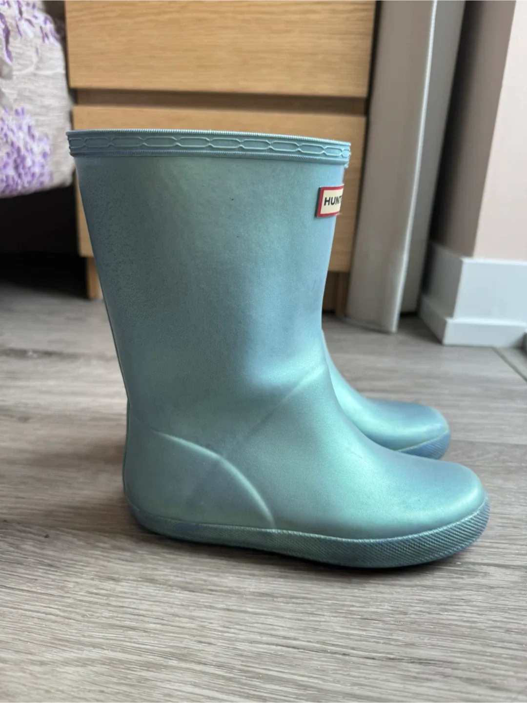 Hunter Kids First Classic Rain Boots - Blue, Size UK12 image indicator(2)