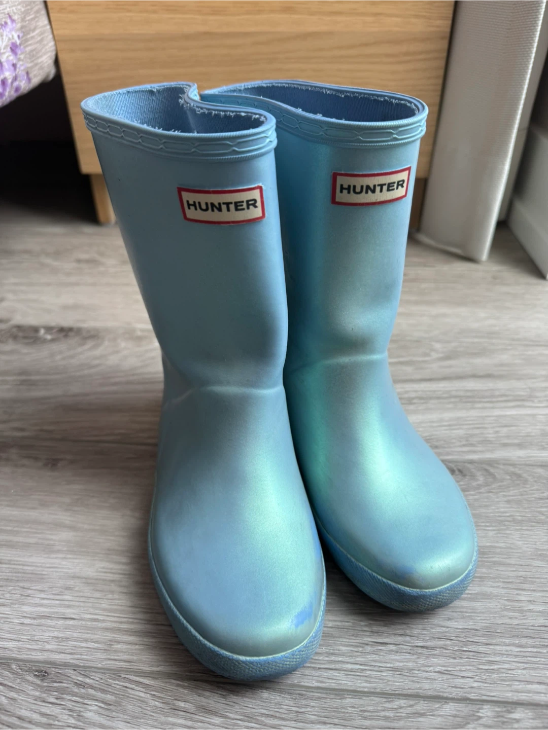 Hunter Kids First Classic Rain Boots - Blue, Size UK12