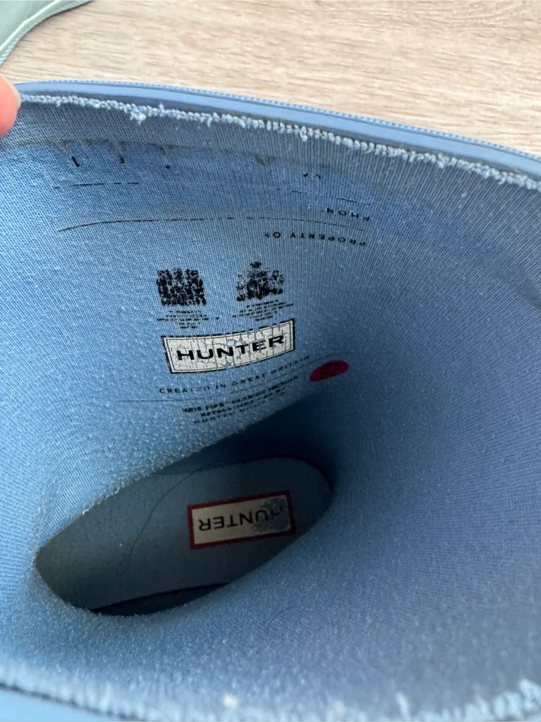 Hunter Kids First Classic Rain Boots - Blue, Size UK12 image indicator(4)