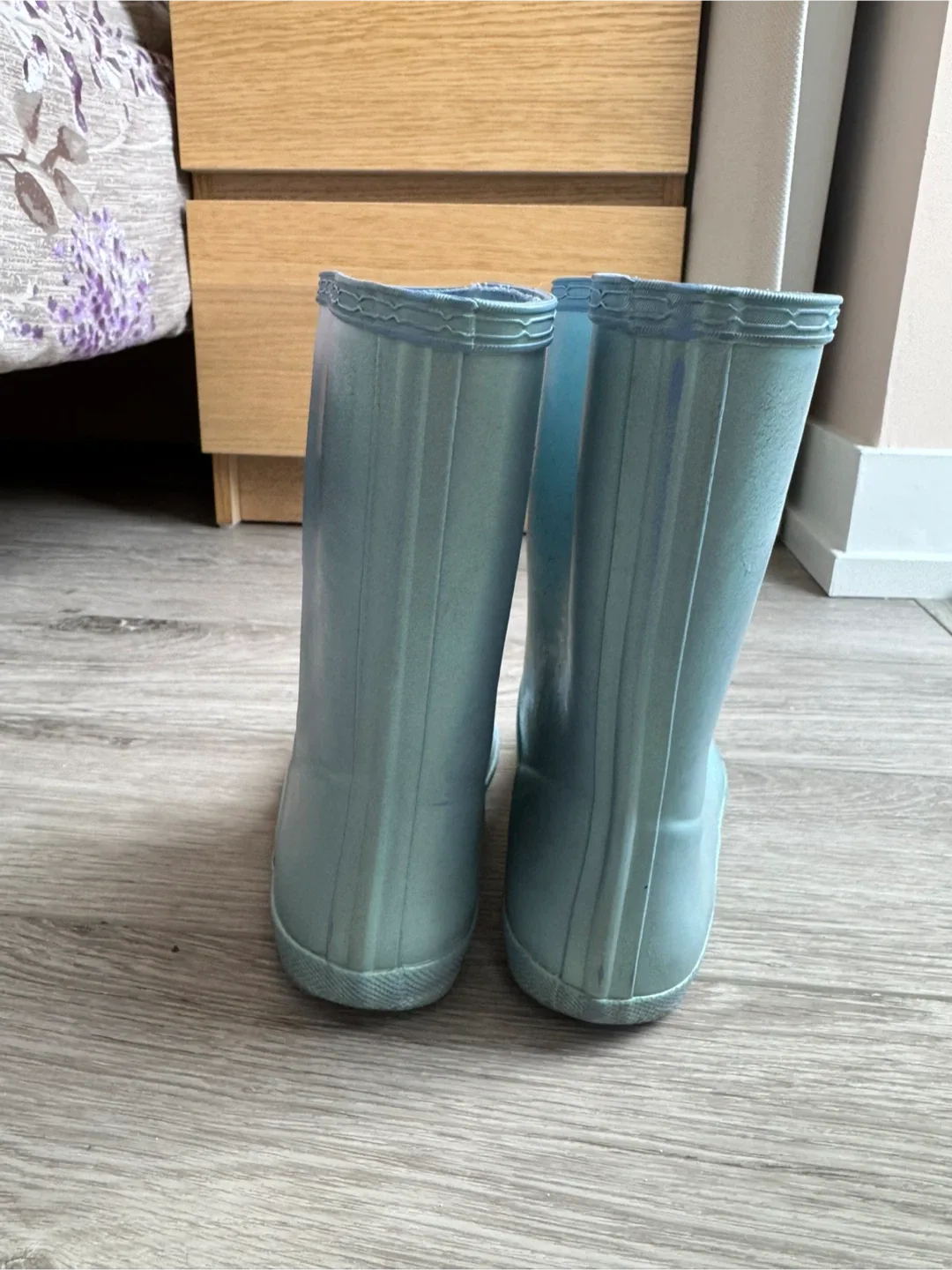Hunter Kids First Classic Rain Boots - Blue, Size UK12 image indicator(3)