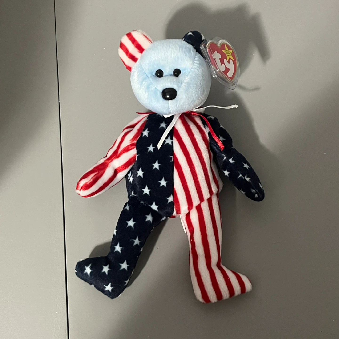 Ty Beanie Baby Spangle Bear Blue Face 1999 - photo 2