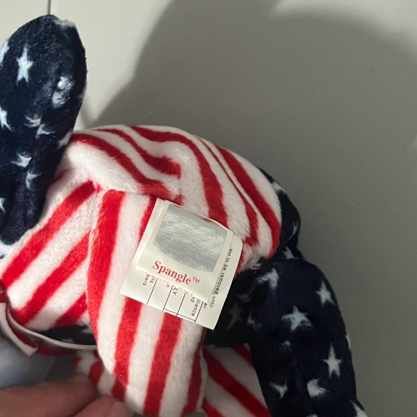 Ty Beanie Baby Spangle Bear Blue Face 1999 - photo 5