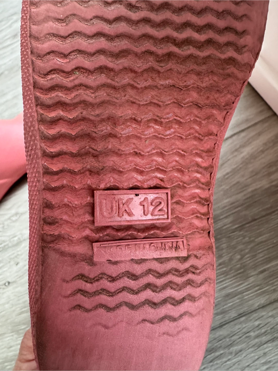 Hunter Kids Classic Grab Handle Rain Boots - Pink, Size UK12 - photo 5