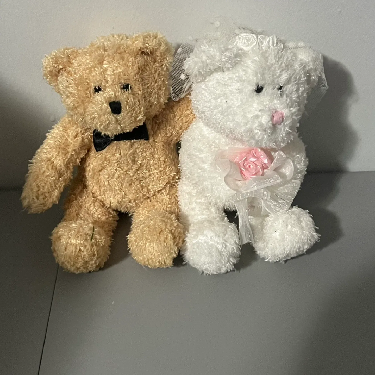Ty Beanie Baby Blissful the Bride and Groom Bears1999 NWat