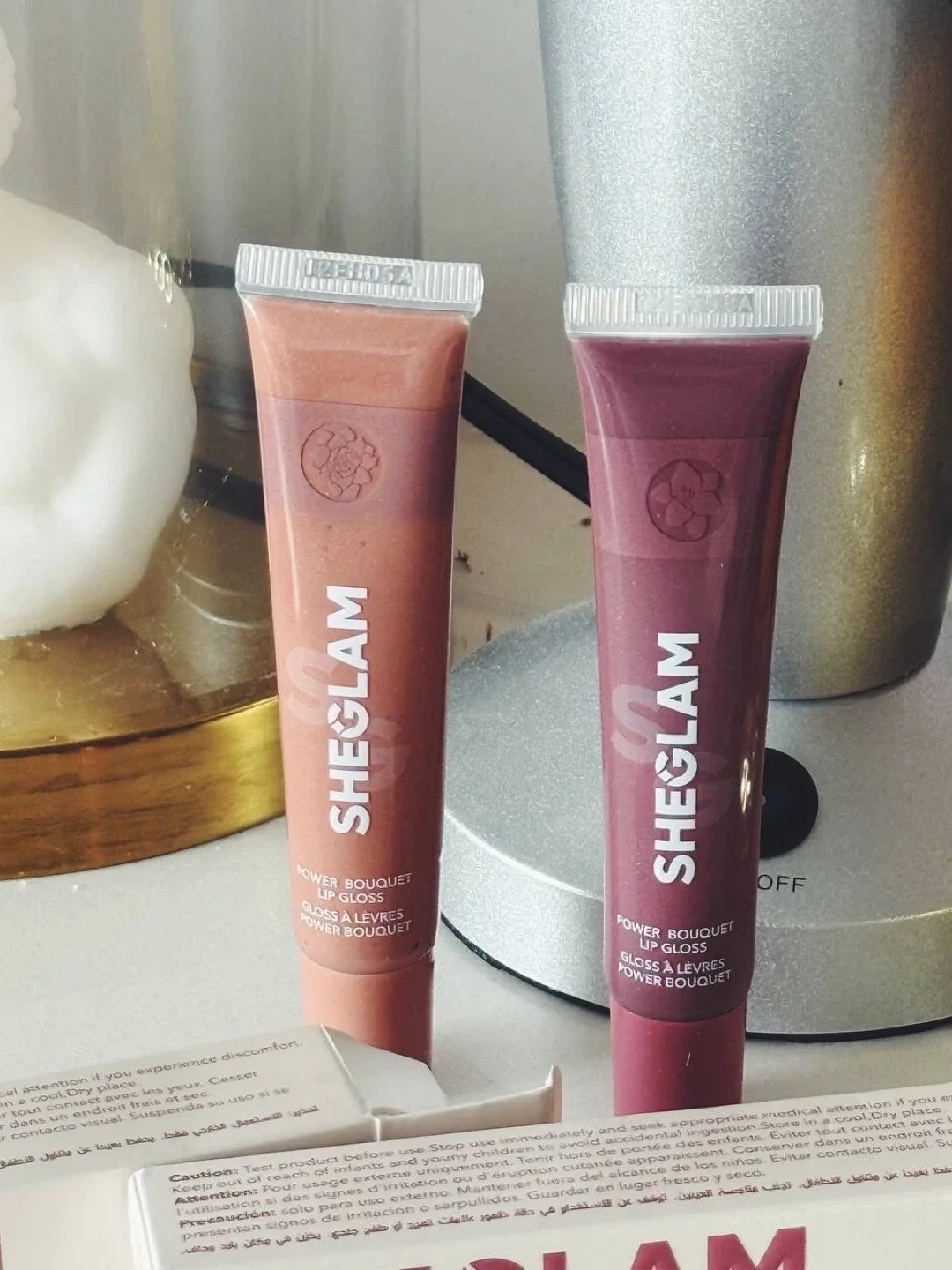 SHEGLAM Power Bouquet Lip Gloss – Sunny Sands / Freesia image indicator(2)