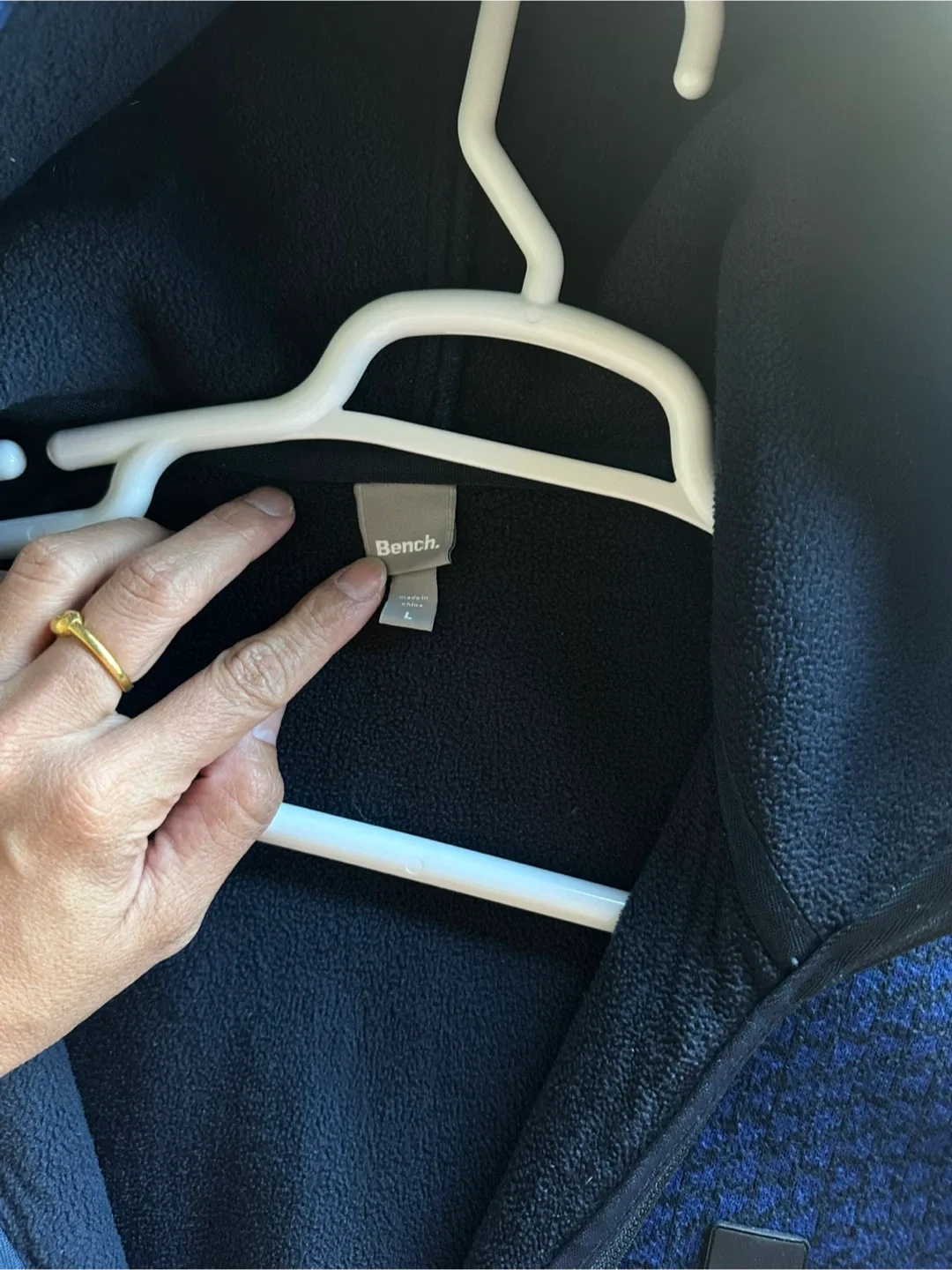 Bench Blue Patterned Hoodie - Size L image indicator(3)