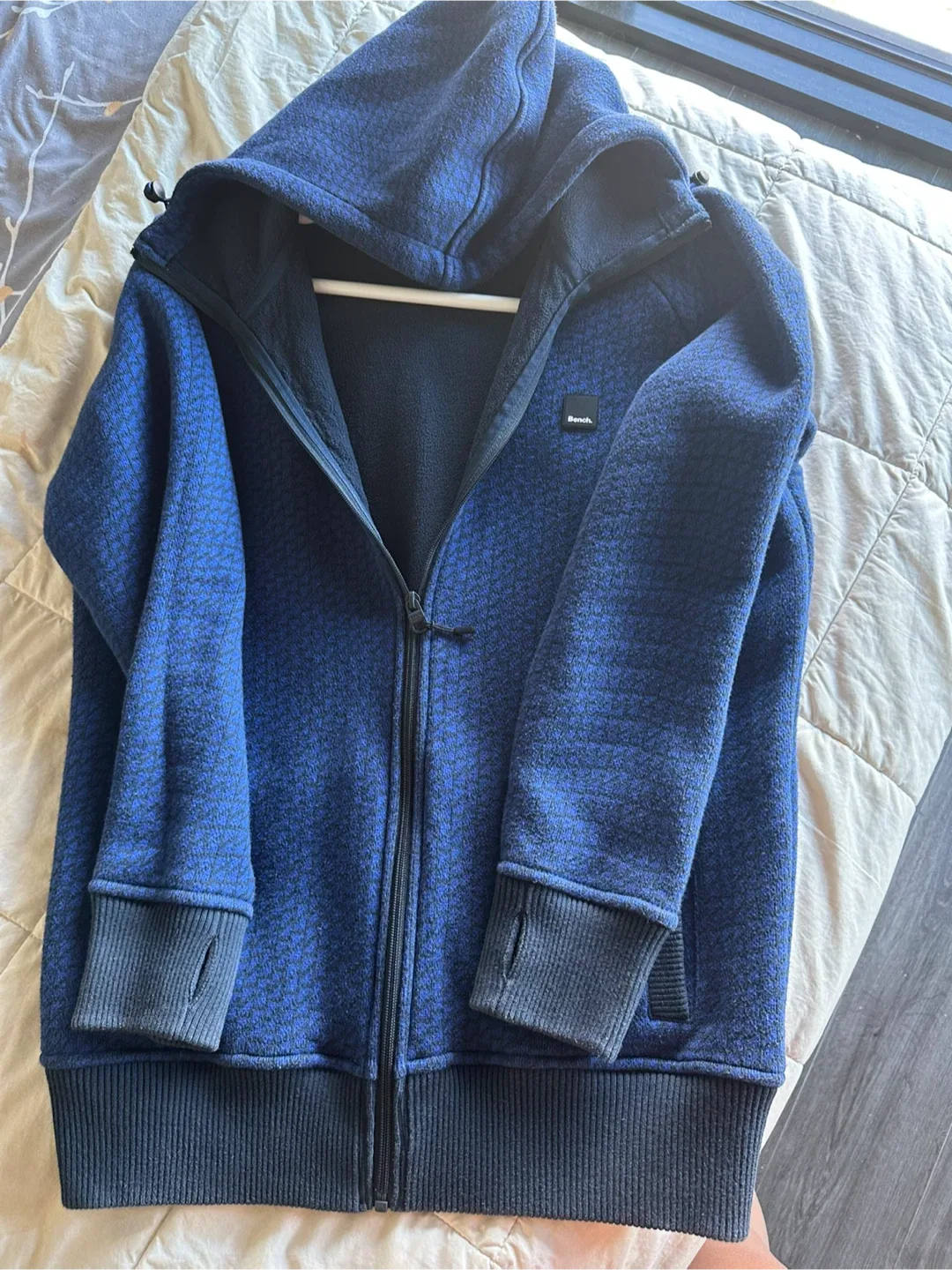 Bench Blue Patterned Hoodie - Size L image indicator(5)