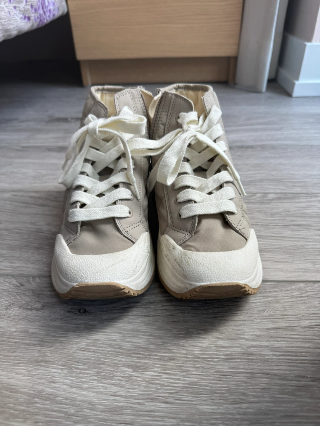 Zara Girl’s High Top Sneakers - Size US1-1.5