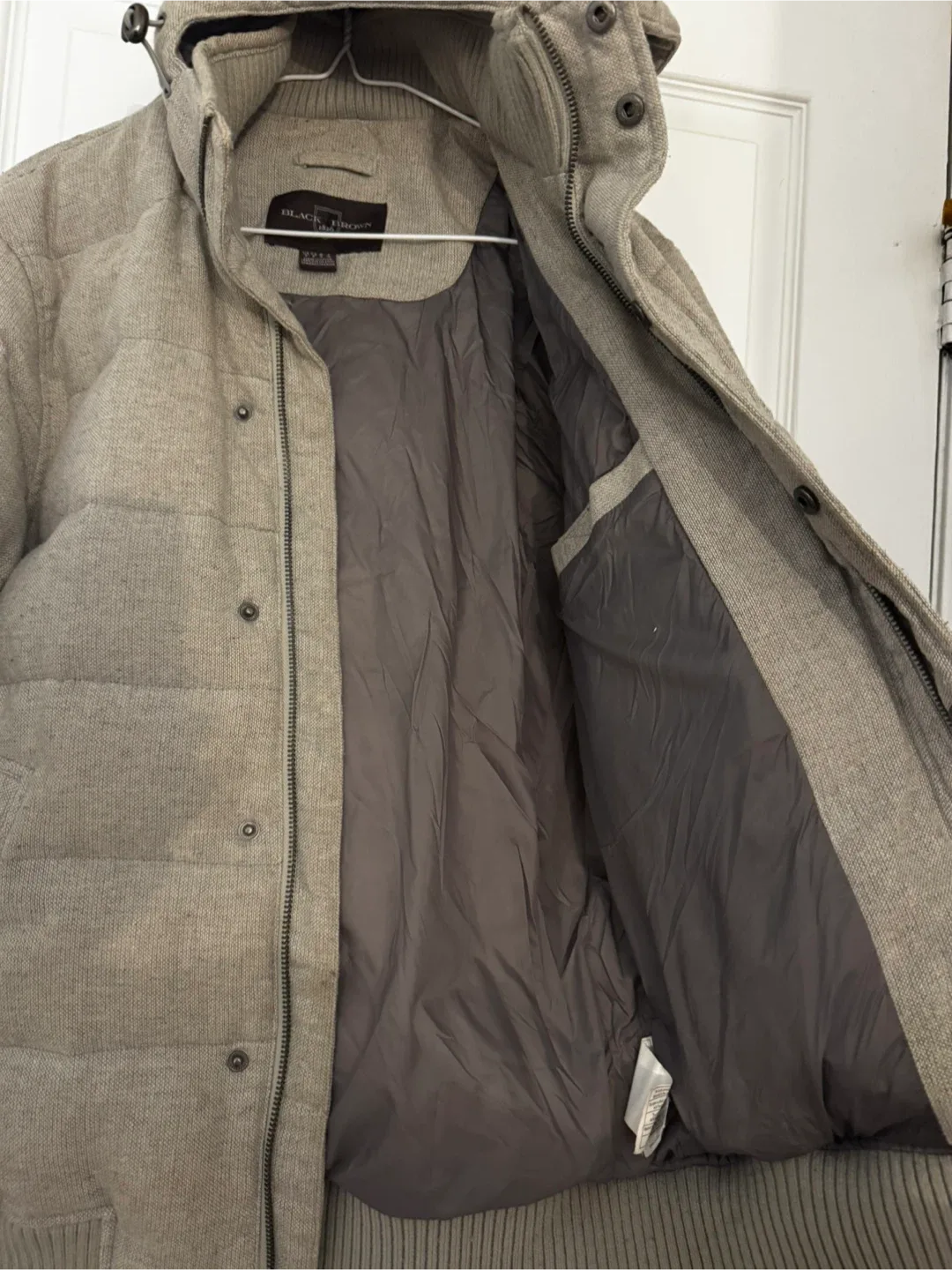 Black Brown 1826 Puffer Jacket - Size M image indicator(2)