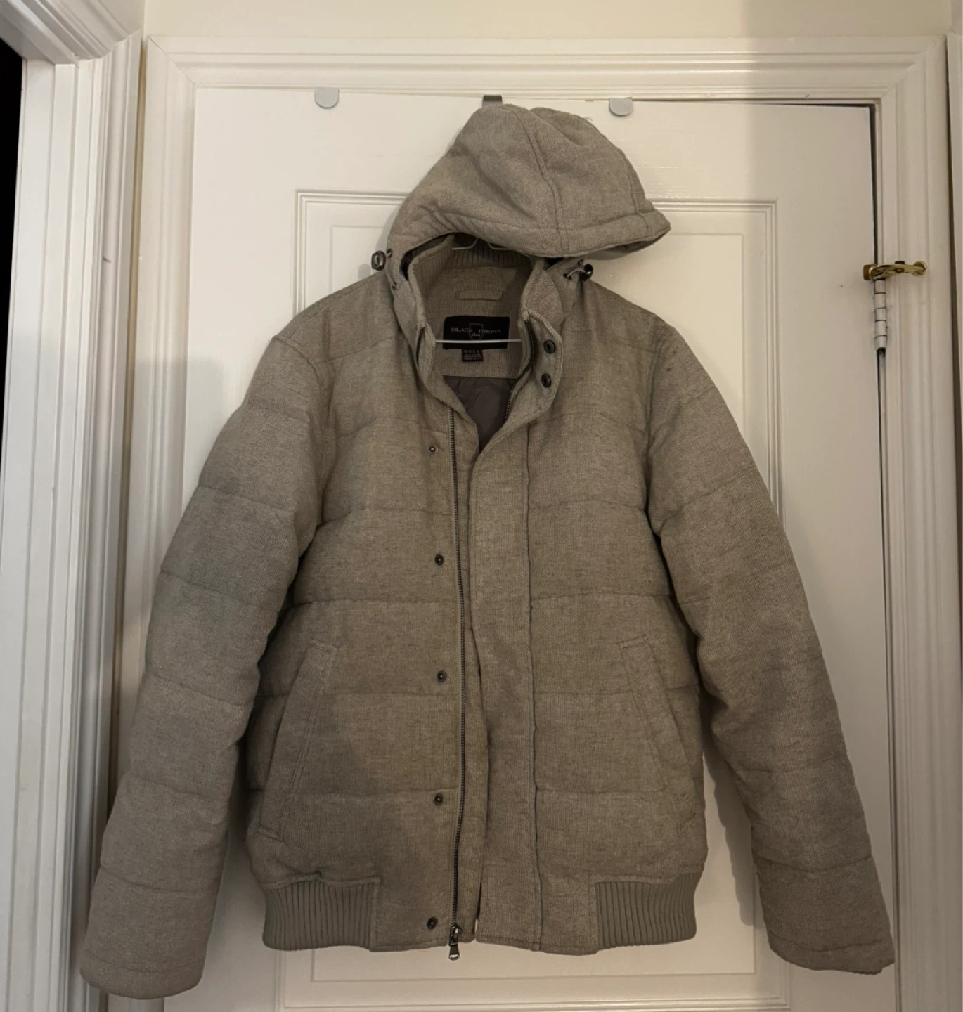 Black Brown 1826 Puffer Jacket - Size M
