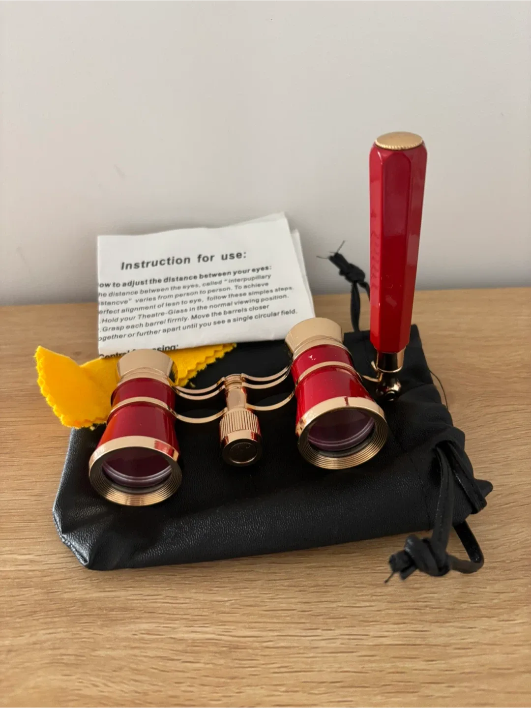 Opera Glasses Binoculars, Red thumbnail