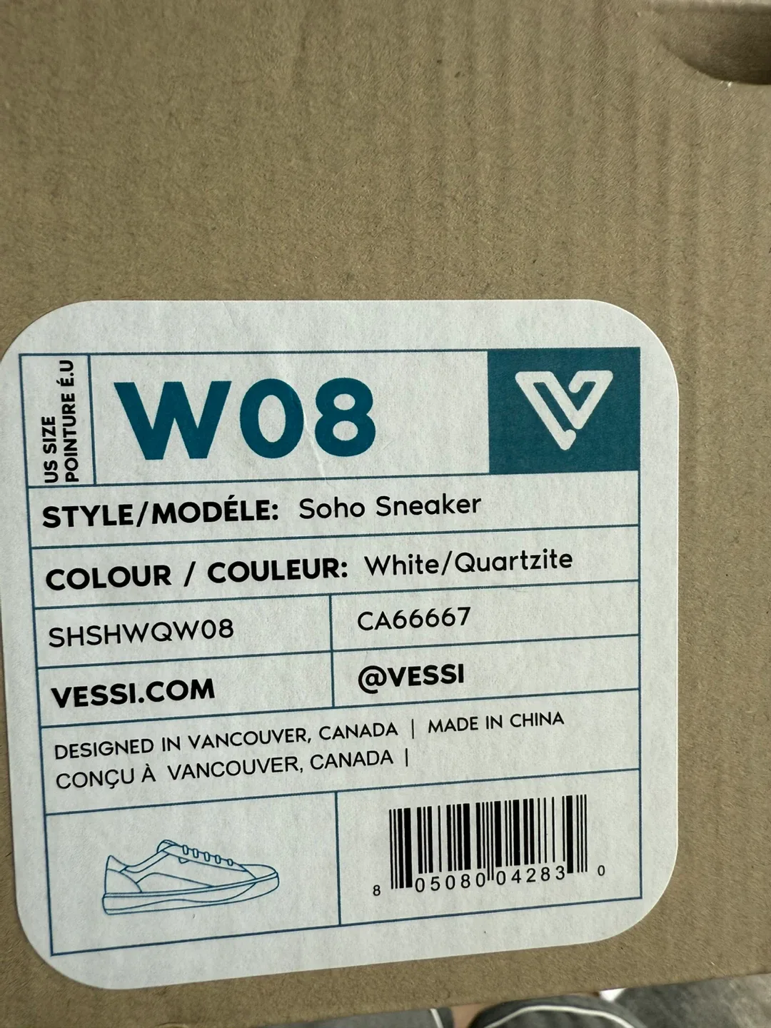 Vessi Soho Sneaker White Quartzite - Women's Size 8 image indicator(3)