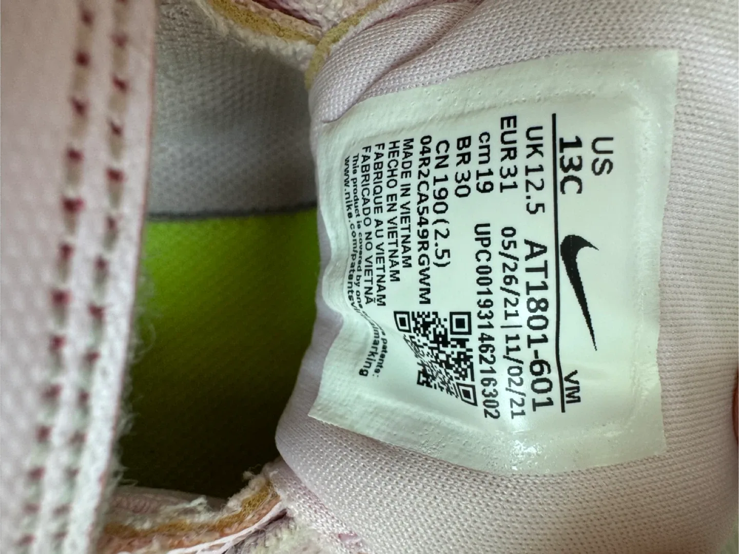 Nike Star Runner 3 Girl’s Pink Sneakers - Size 13 image indicator(3)