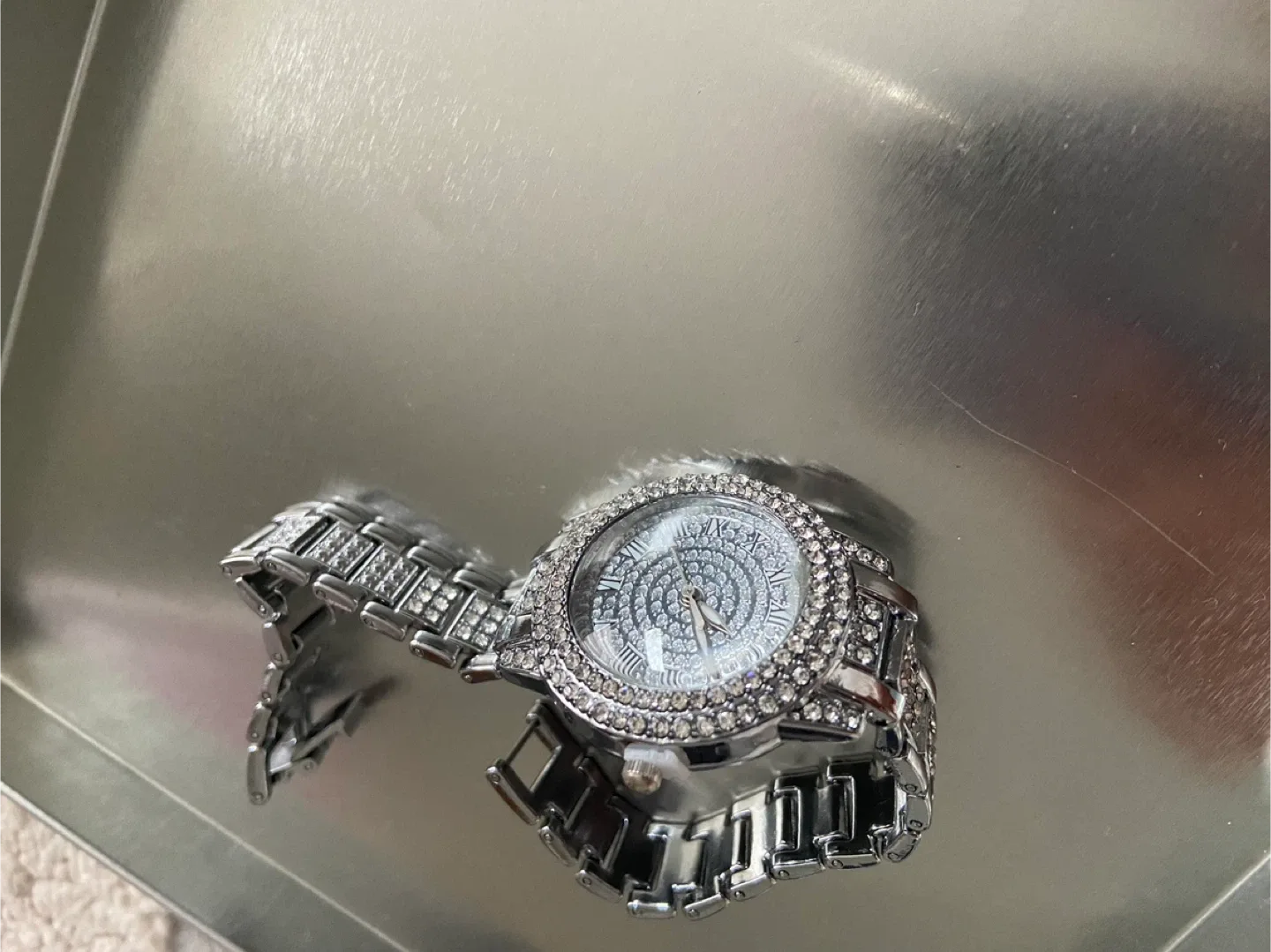 Rhinestone Women's Watch - Silver and Rose gold image indicator(8)