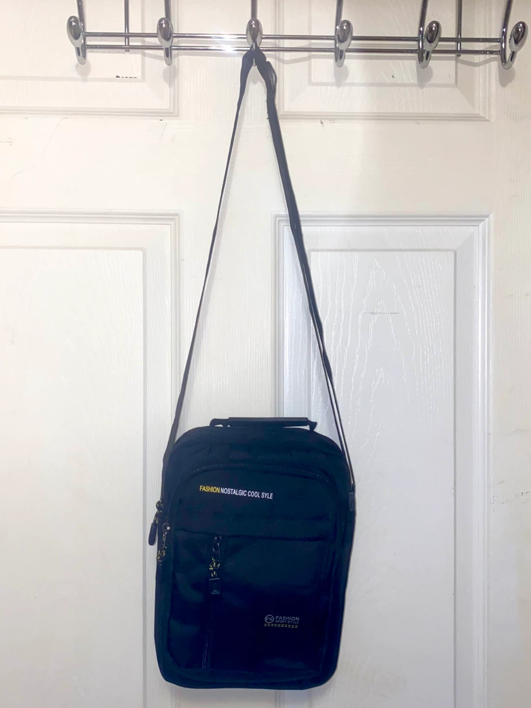Fashion Sport Style Black Crossbody Bag