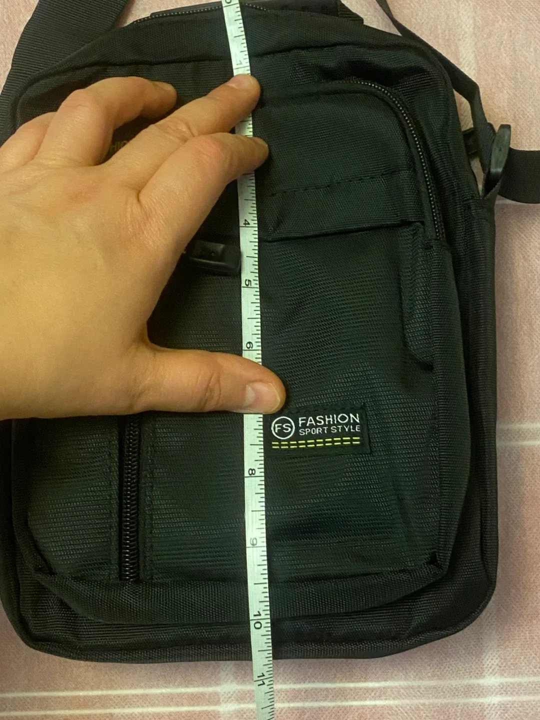 Fashion Sport Style Black Crossbody Bag image indicator(6)