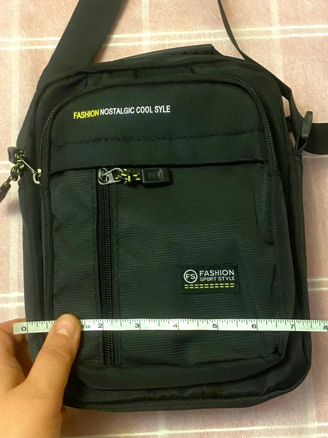 Fashion Sport Style Black Crossbody Bag image indicator(5)