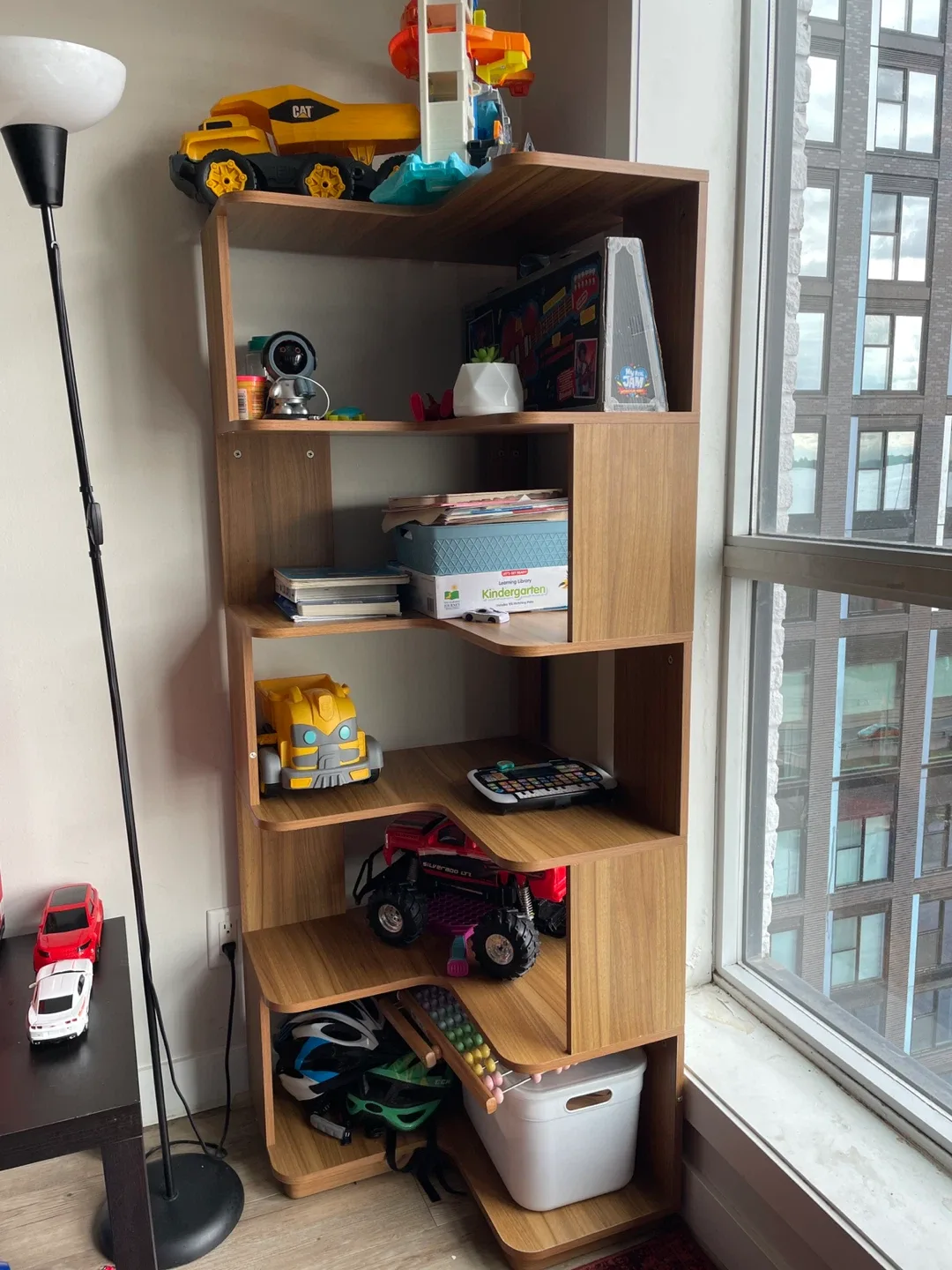 Unique Beautiful Wooden Corner Shelf thumbnail